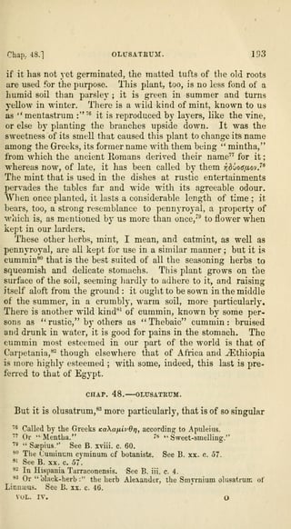 A printed book page with a long paragraph of body text above a block of numbered footnotes.