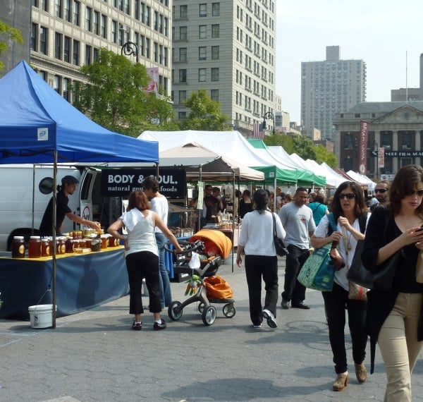 Booth Selling Honey in Union Square