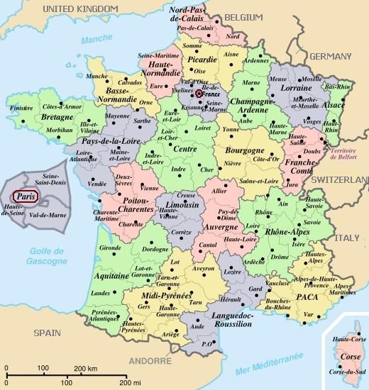 Regions of France