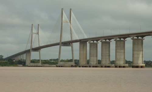Rosario to Victoria Bridge that spans the delta just north of Rosario.